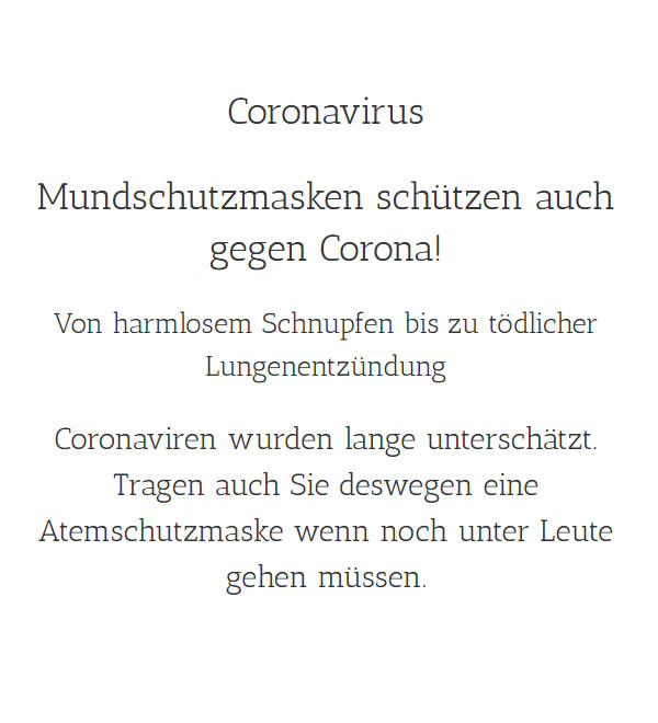 Covid 19 Schutzmasken / Desinfektionsmittel für  Veitsrodt - Herborn, Gerach oder Vollmersbach