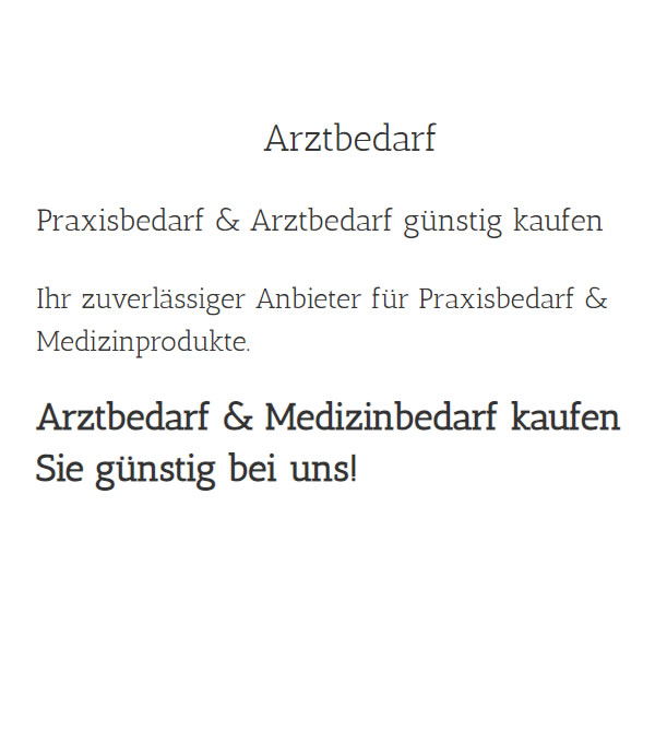 Medizinprodukte 